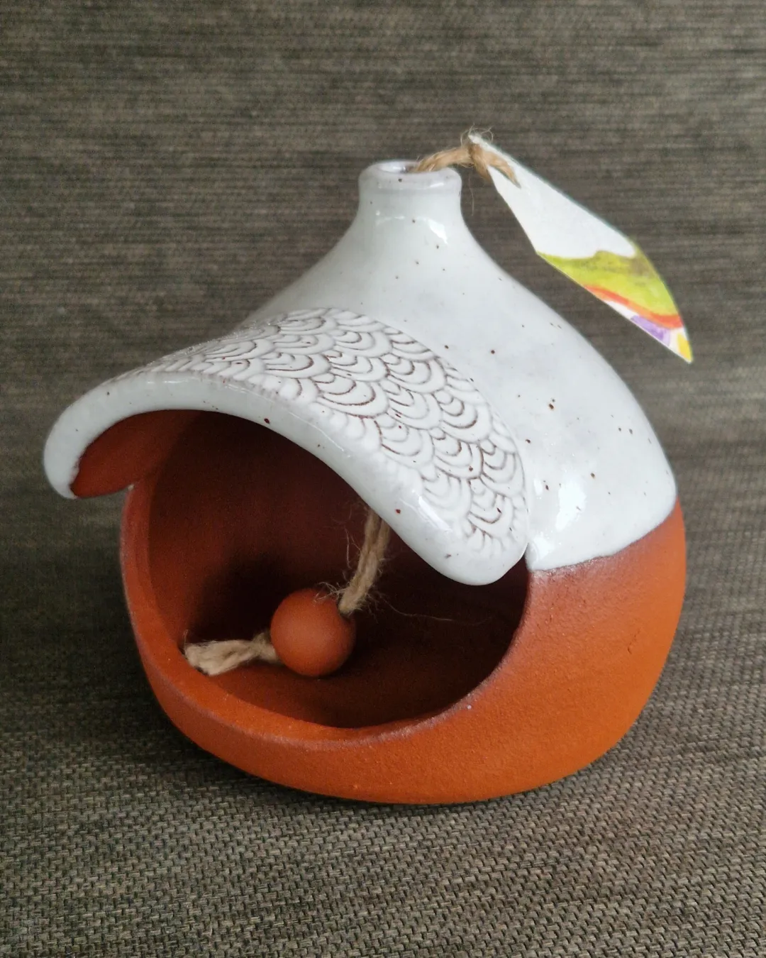 Mangeoire oiseaux motif Seigaiha Toriceram